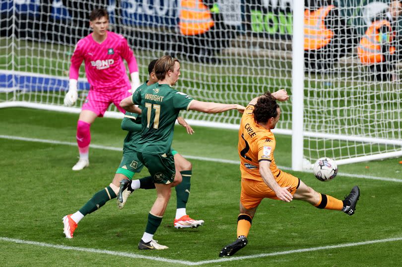 Lewie Coyle in final day action at Plymouth Argyle