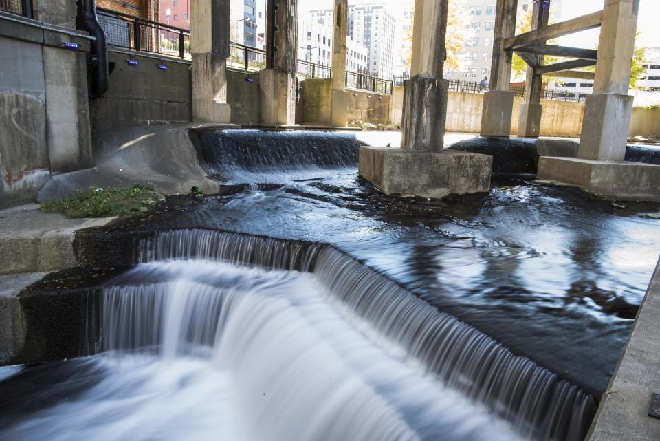 The 85-mile Ohio &amp; Erie Canal Towpath Trail winds through the&nbsp;northern Ohio city.