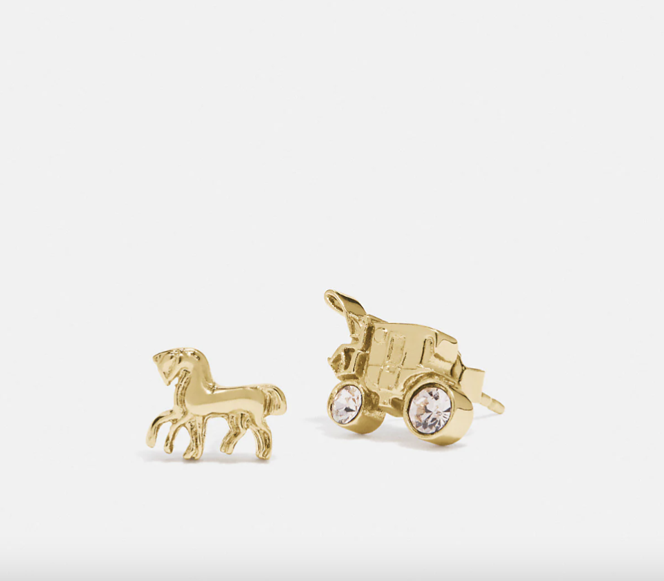 Horse And Carriage Stud Earrings (Photo via Coach Outlet)