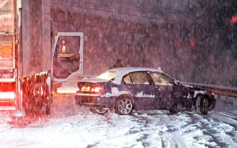 Snow brought traffic chaos to Britain  - Credit: Ben Cawthra/LNP