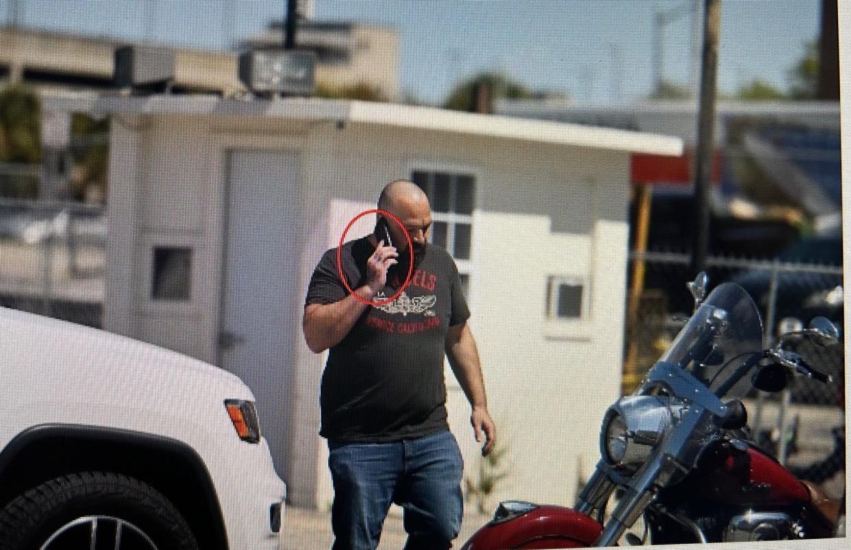 Law enforcement obtained this photo of Anthony Sargent while conducting surveillance in St. Augustine. The photo shows tattoos on the back of Sargent's right hand and knuckles, prosecutors stated.