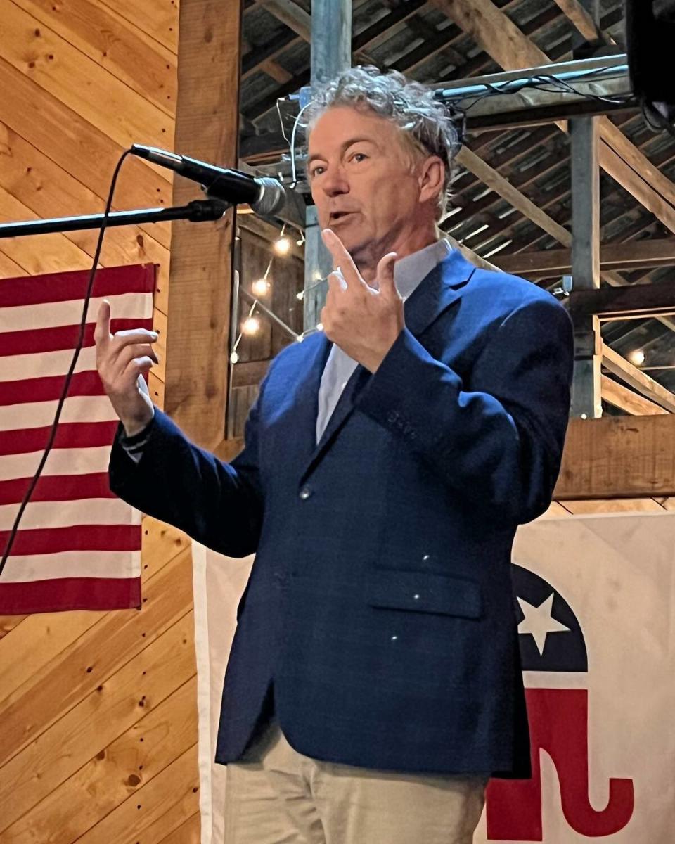 美國共和黨籍聯邦參議員蘭德．保羅（Rand Paul）   圖：Rand Paul臉書