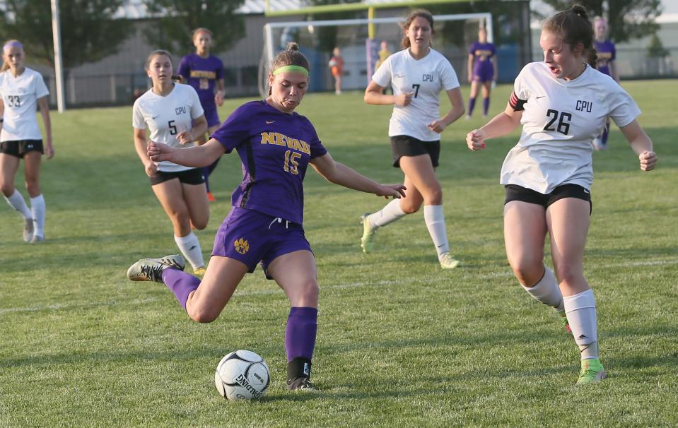 Junior forward Avery Anderson is coming off an all-state sophomore season for the Nevada girls soccer team entering 2024.