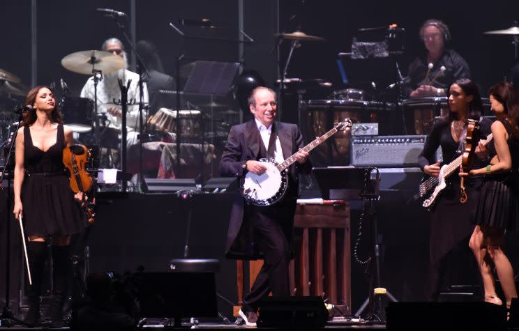 Hans Zimmer performs live during a concert at the Olympiahalle on April 26, 2016, in Munich, Germany. (Photo: Hannes Magerstaedt/Redferns) 