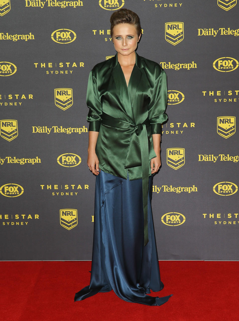 Tessa James arrives at the 2015 Dally M Awards