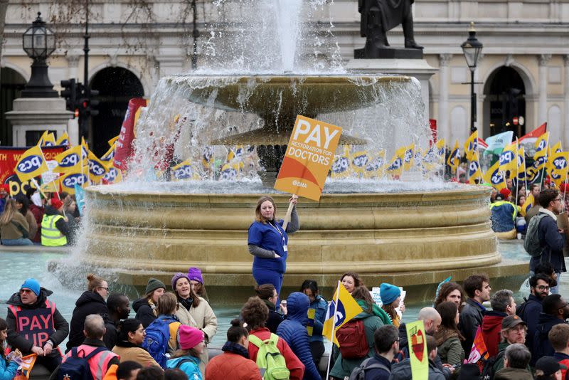 Strike rally in London