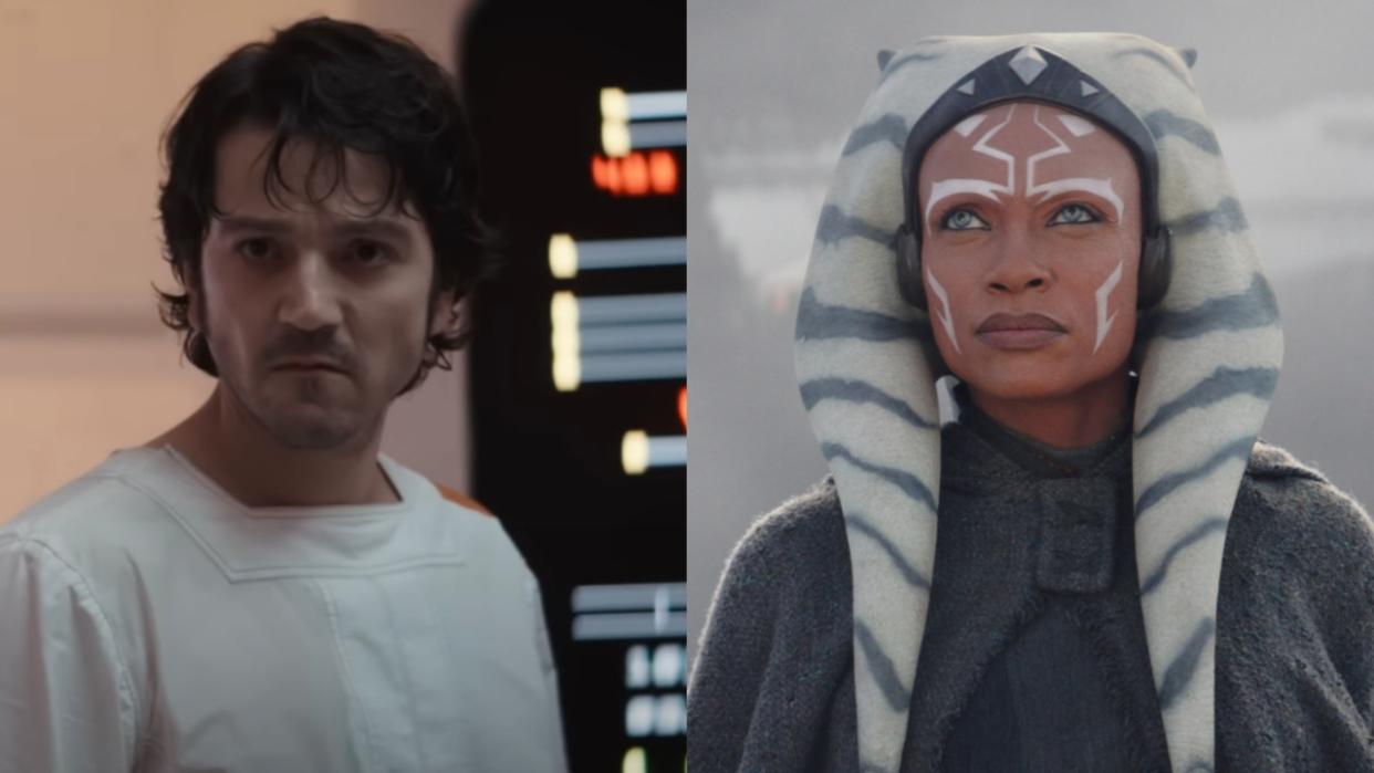  Diego Luna in Andor side by side with Rosario Dawson in Ahsoka. 