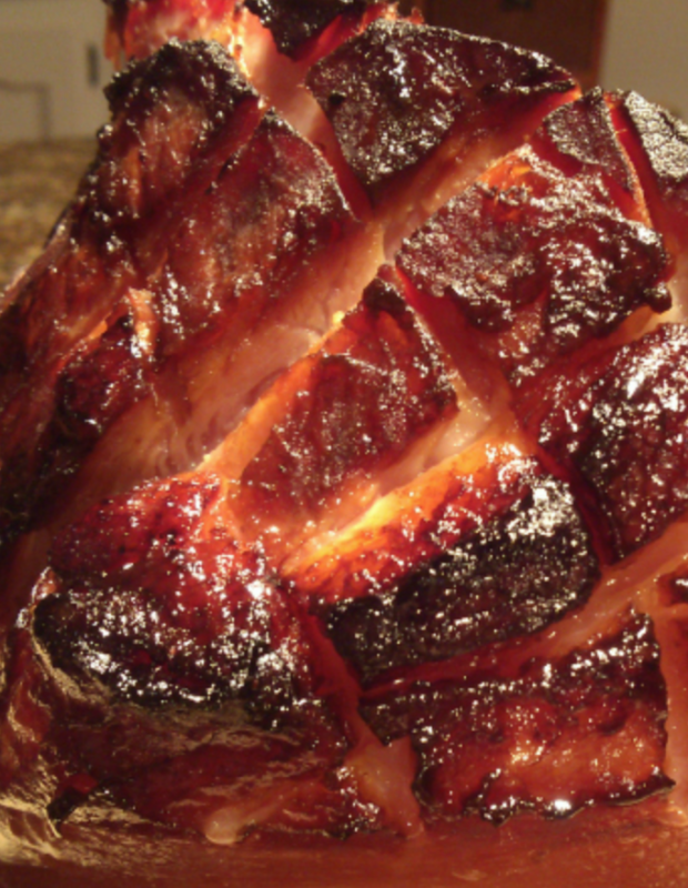 <p>South Your Mouth</p><p>Classic Coca-Cola glazed ham recipe with brown sugar and Dijon that self bastes in an oven bag.</p><p><strong>Get the recipe: <a href="https://www.southyourmouth.com/2013/10/coca-cola-glazed-ham-with-brown-sugar.html" rel="nofollow noopener" target="_blank" data-ylk="slk:Coca-Cola Glazed Ham;elm:context_link;itc:0;sec:content-canvas" class="link rapid-noclick-resp"><em>Coca-Cola Glazed Ham</em></a></strong></p>