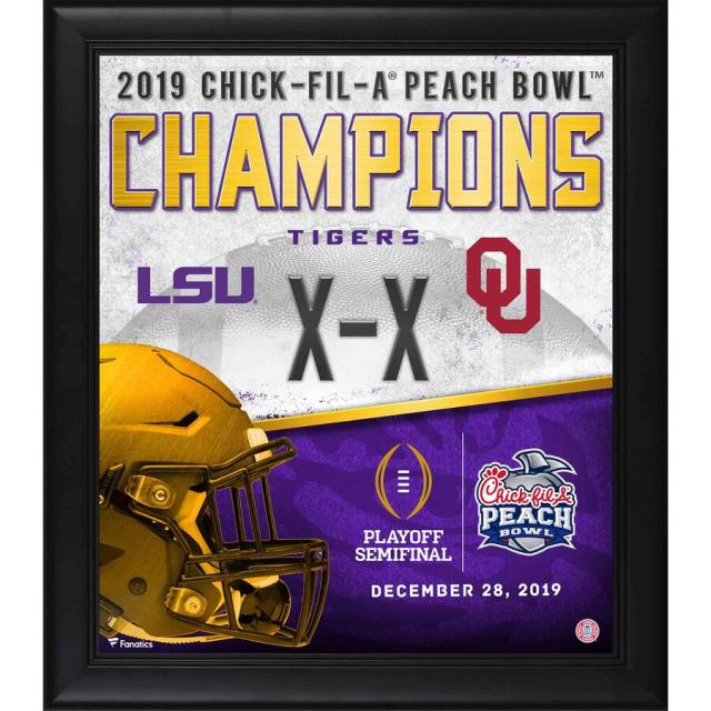 Hot] New Lsu Jersey Personalized Purple 2019-20 Away Peach Bowl Champions  College Football Jersey