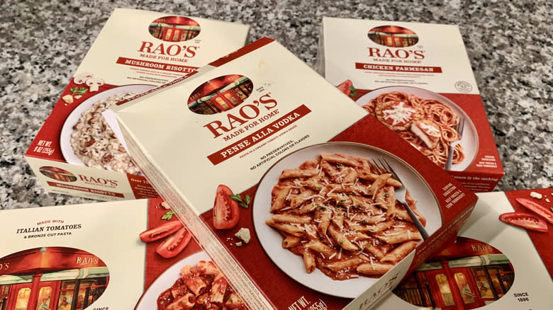 Rao's frozen food packages