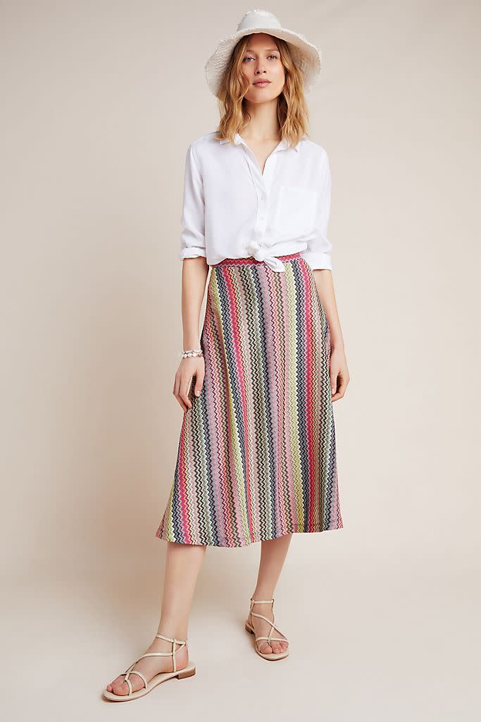 Arely Knit Midi Skirt. Image via Anthropologie.