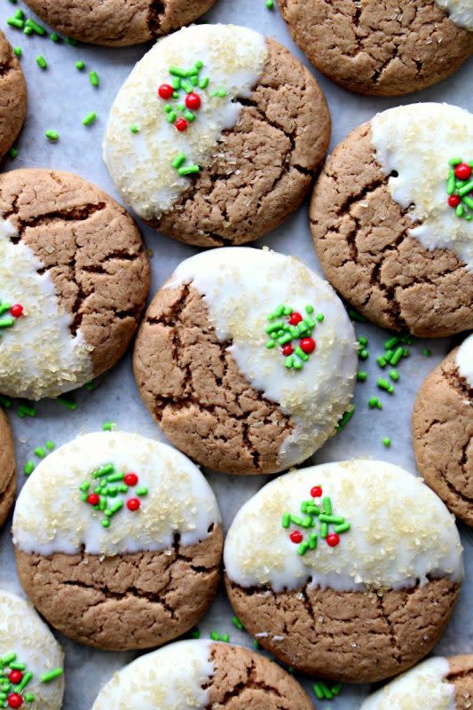 <p>The Monday Box</p><p>Gingerbread season is here, in all of its chewy, spicy splendor! With this time saver recipe, you can quickly whip up a batch of Gingerbread Spice Cookies. There is a taste of the holidays in every scrumptious bite!</p><p><strong>Get the recipe: <a href="https://themondaybox.com/gingerbread-spice-cookies-time-saver-recipe/" rel="nofollow noopener" target="_blank" data-ylk="slk:Gingerbread Spice Cookies;elm:context_link;itc:0;sec:content-canvas" class="link ">Gingerbread Spice Cookies</a></strong></p>