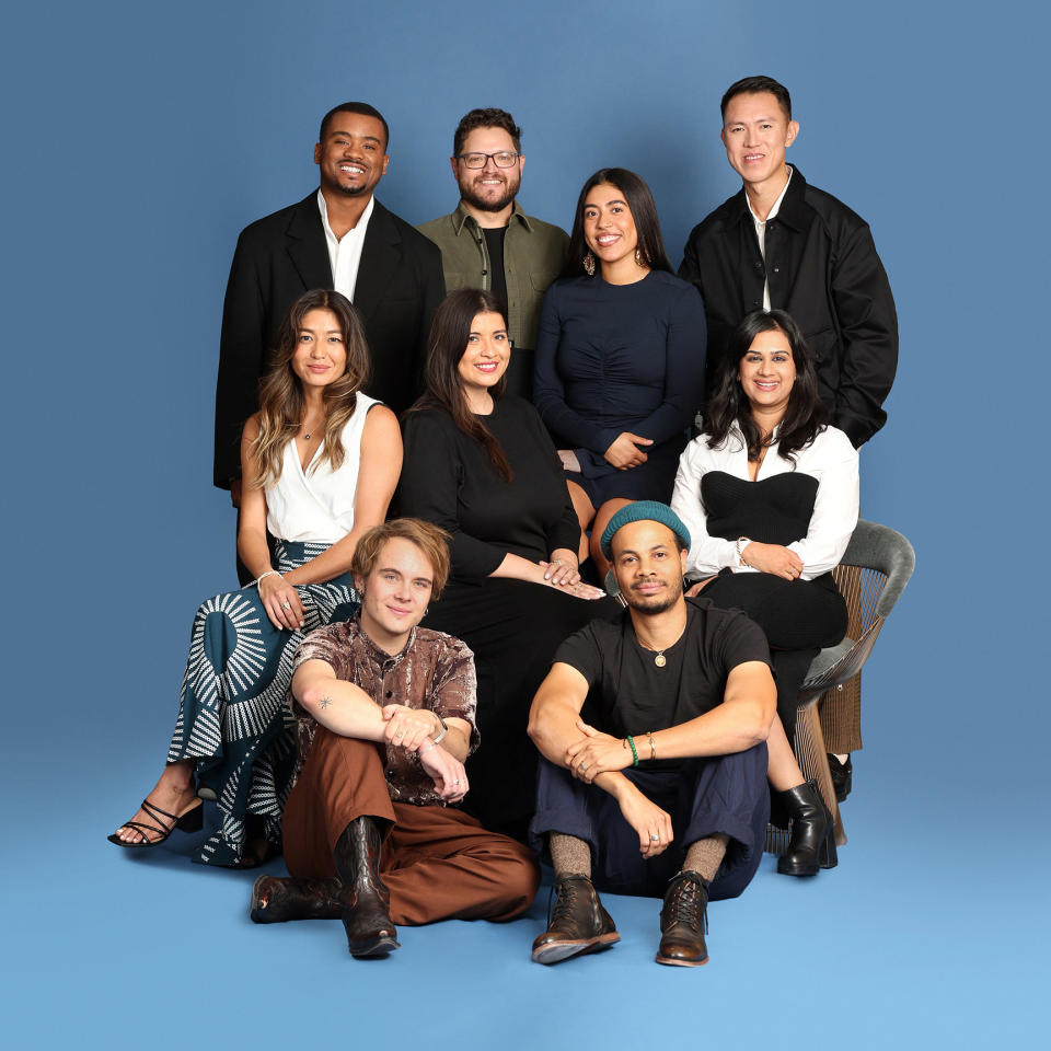 BAFTA Breakthrough; a group of people on a blue background