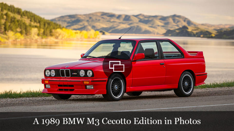 A 1989 BMW M3 Cecotto Edition.