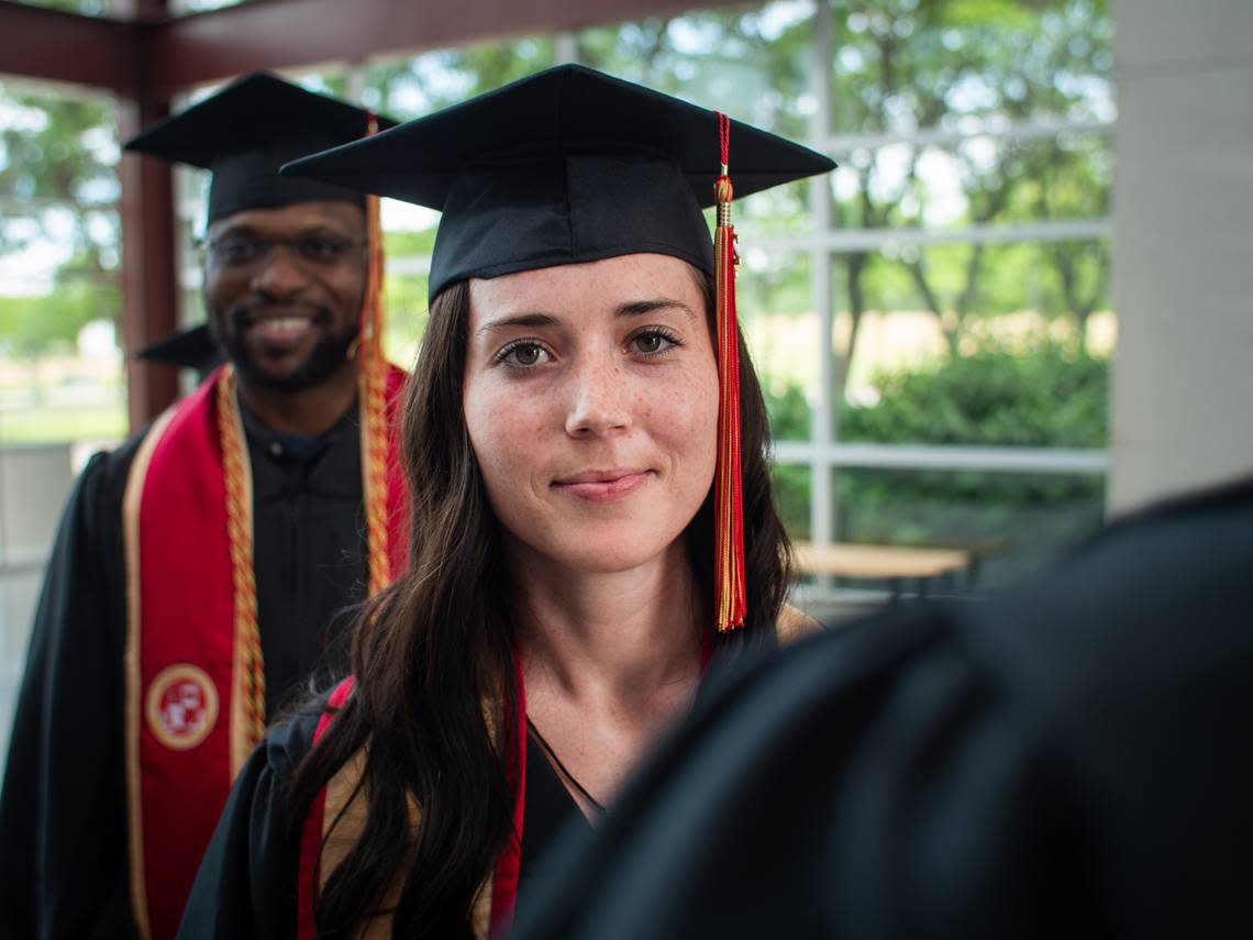 Students graduate from Grantham University, acquired by the University of Arkansas System. Provided by the University of Arkansas System