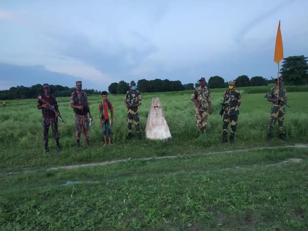 A visual of the minor boy with BSF troops