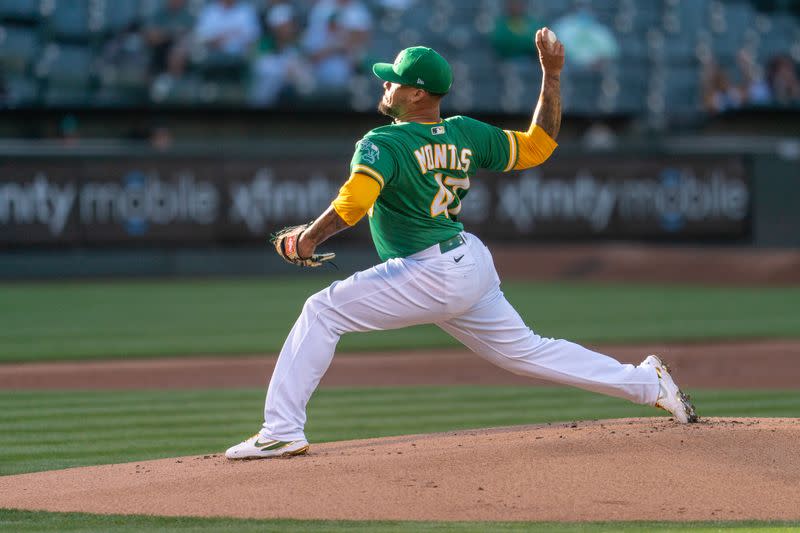 MLB: Los Angeles Angels at Oakland Athletics