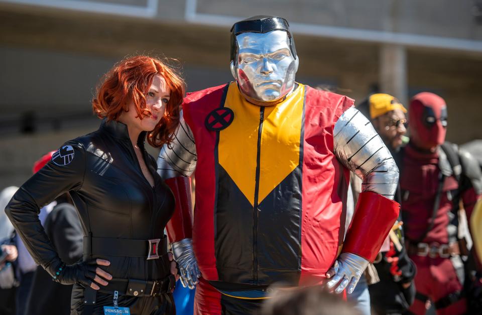 Comic, sci-fi and cosplay fans check out the festivities during a previous Pensacon at the Pensacola Bay Center.