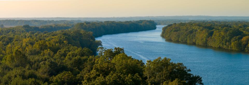 The Freedom Monument Sculpture Park is positioned on 17 acres that look out over the Alabama River.