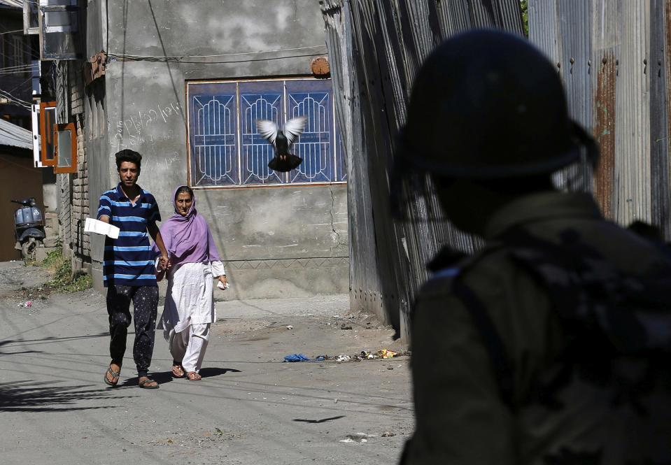 Curfew in Srinagar downtown