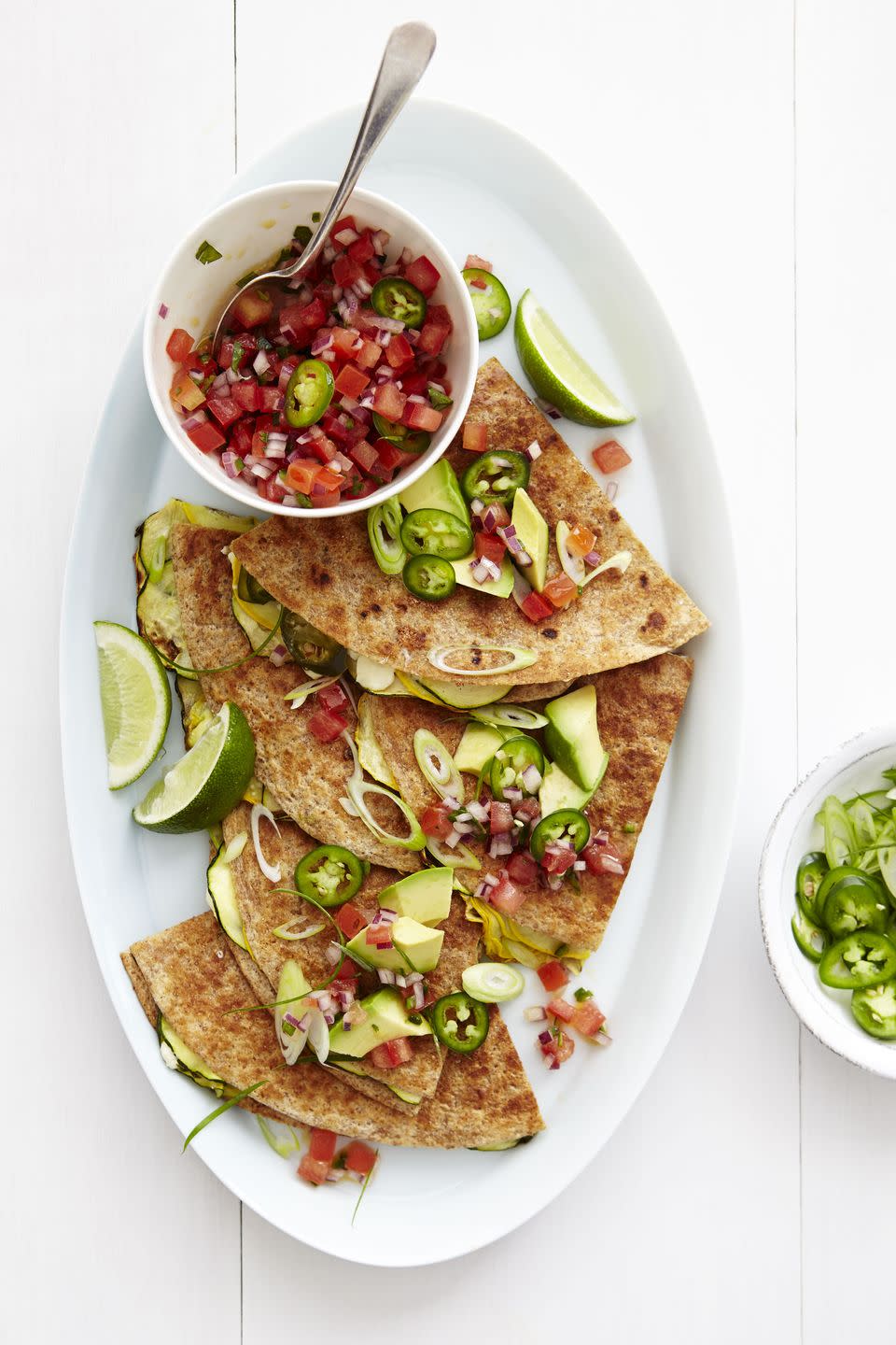 Zucchini and Cheese Quesadillas