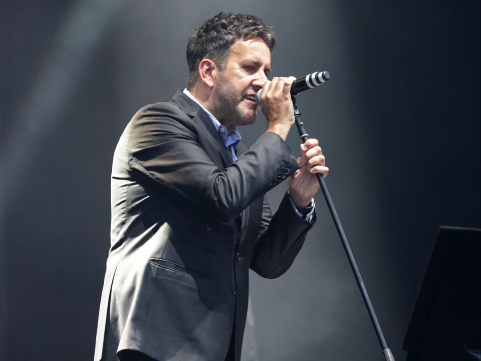 Terry Hall of The Specials on the Main Stage, at the Isle of Wight Festival in Seaclose Park, Newport (PA)