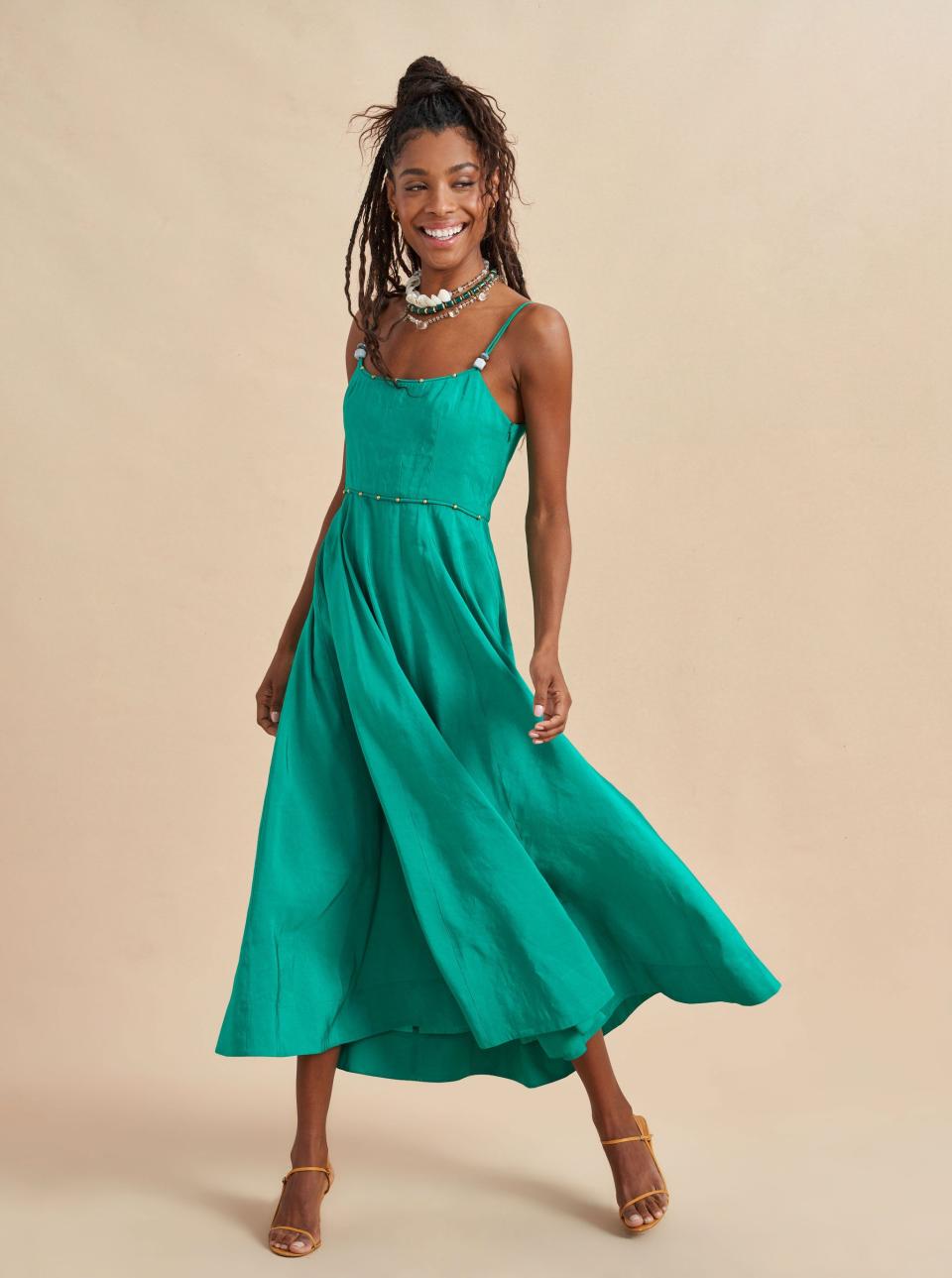 <p><a href="https://go.redirectingat.com?id=74968X1596630&url=https%3A%2F%2Flalignenyc.com%2Fcollections%2Fnewest%2Fproducts%2Fdisco-dress-kelly-green&sref=https%3A%2F%2Fwww.elle.com%2Ffashion%2Fshopping%2Fg43754284%2Fbest-fashion-launches-may-2023%2F" rel="nofollow noopener" target="_blank" data-ylk="slk:Shop Now;elm:context_link;itc:0;sec:content-canvas" class="link ">Shop Now</a></p><p>La Ligne Co-Designs Dress With Don’t Let Disco</p><p>$395.00</p><p>lalignenyc.com</p>