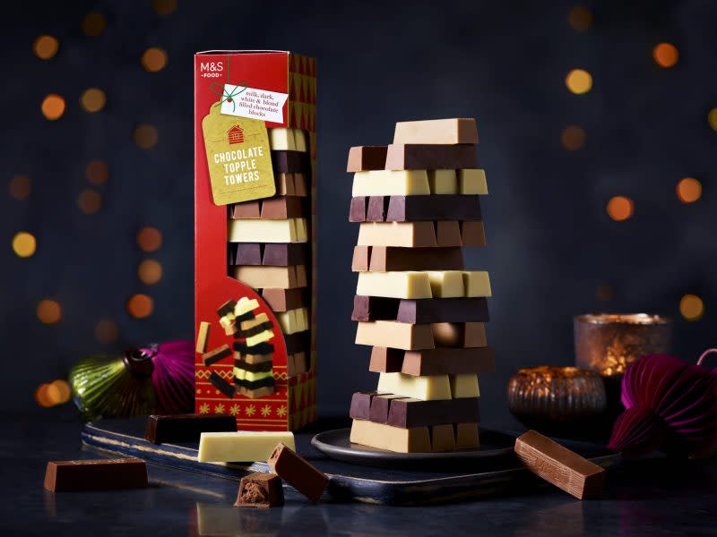 M&S Chocolate Topple Towers 390g