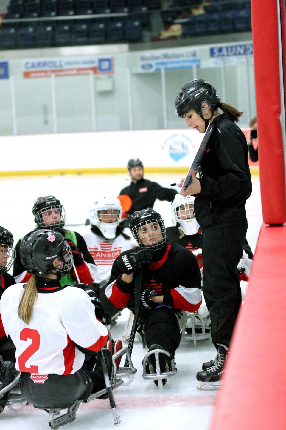 Archive photos of the Canadian Women's Sledge Hockey team. Teams from the United States, Canada, Great Britain and the world will face off in the Para Ice Hockey Women’s World Challenge Aug. 26-28 at Cornerstone Community Center in Ashwaubenon.