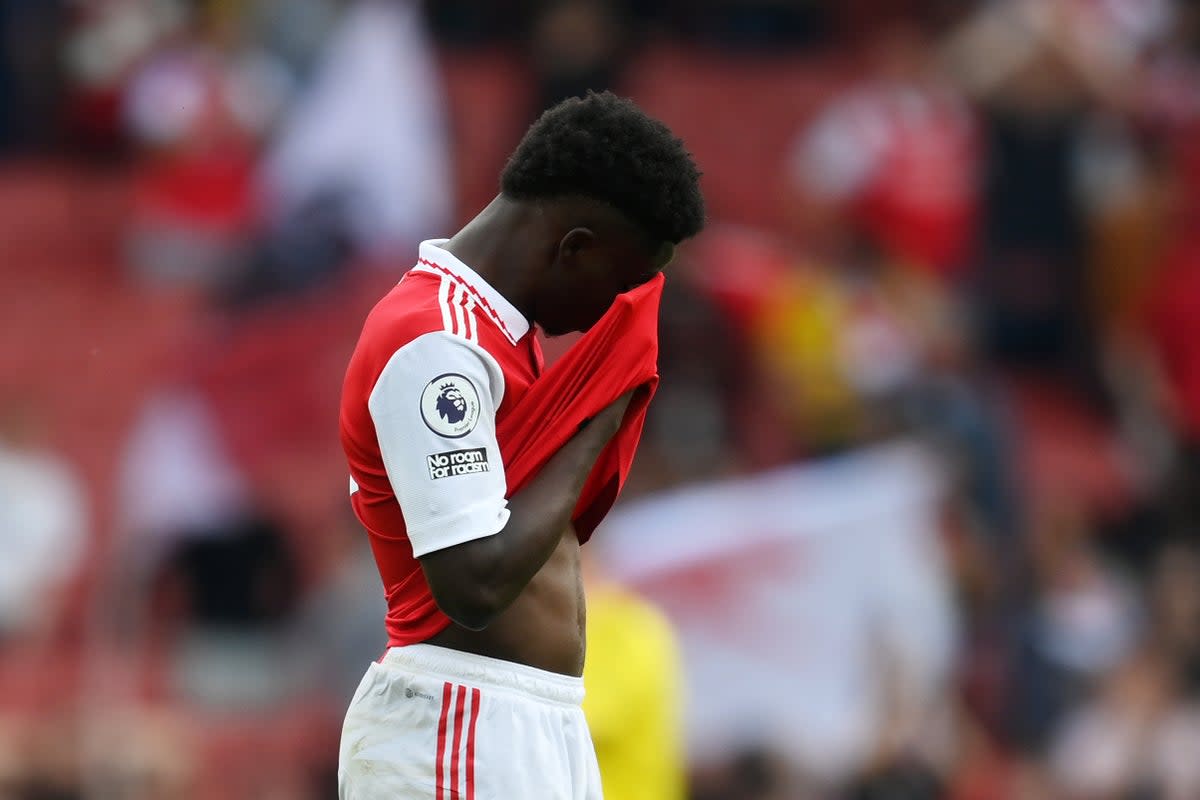 Arsenal collapsed against Brighton to end the Premier League title race  (Getty Images)