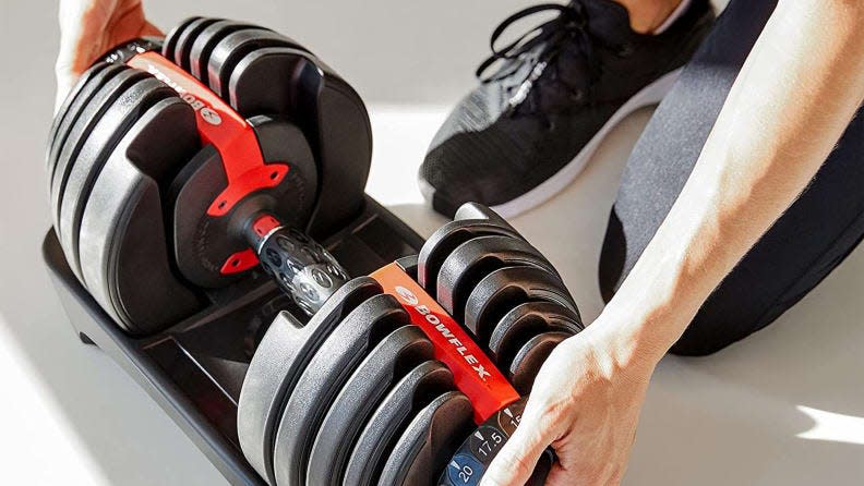 Best health and fitness gifts 2021: Bowflex adjustable dumbbells