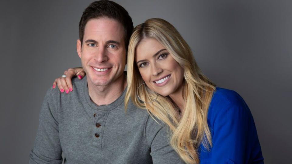 tarek and christina el moussa of hgtv's 'flip or flop' portrait session