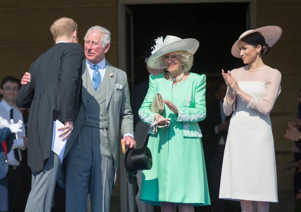 Meghan has already begun Royal duties since last week’s wedding, including a garden party at Buckingham Palace (Rex)