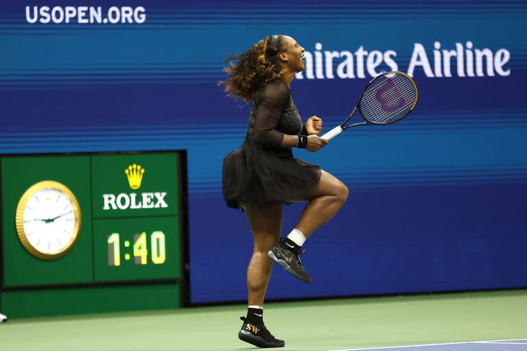 Saltito y desahogo para Serena luego de firmar una nueva victoria en su 21er US Open