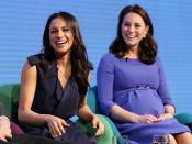 <p>Back in February, Meghan and Kate appeared on stage together (with William and Harry) to discuss their charity work.</p>