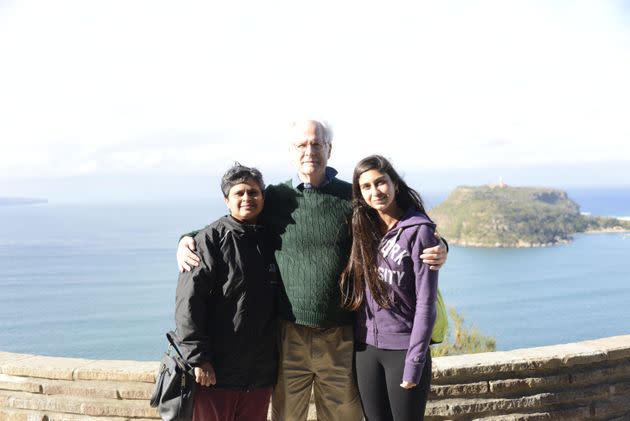 The author and her parents.