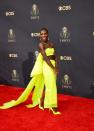 <p>She was a big winner on the night, picking up an award for I May Destroy You, and Michaela Coel also made a brilliant impression on the red carpet. The actress, writer and director chose a striking neon yellow two-piece by Christopher John Rogers for the event, which she paired with matching pointed pumps.</p>