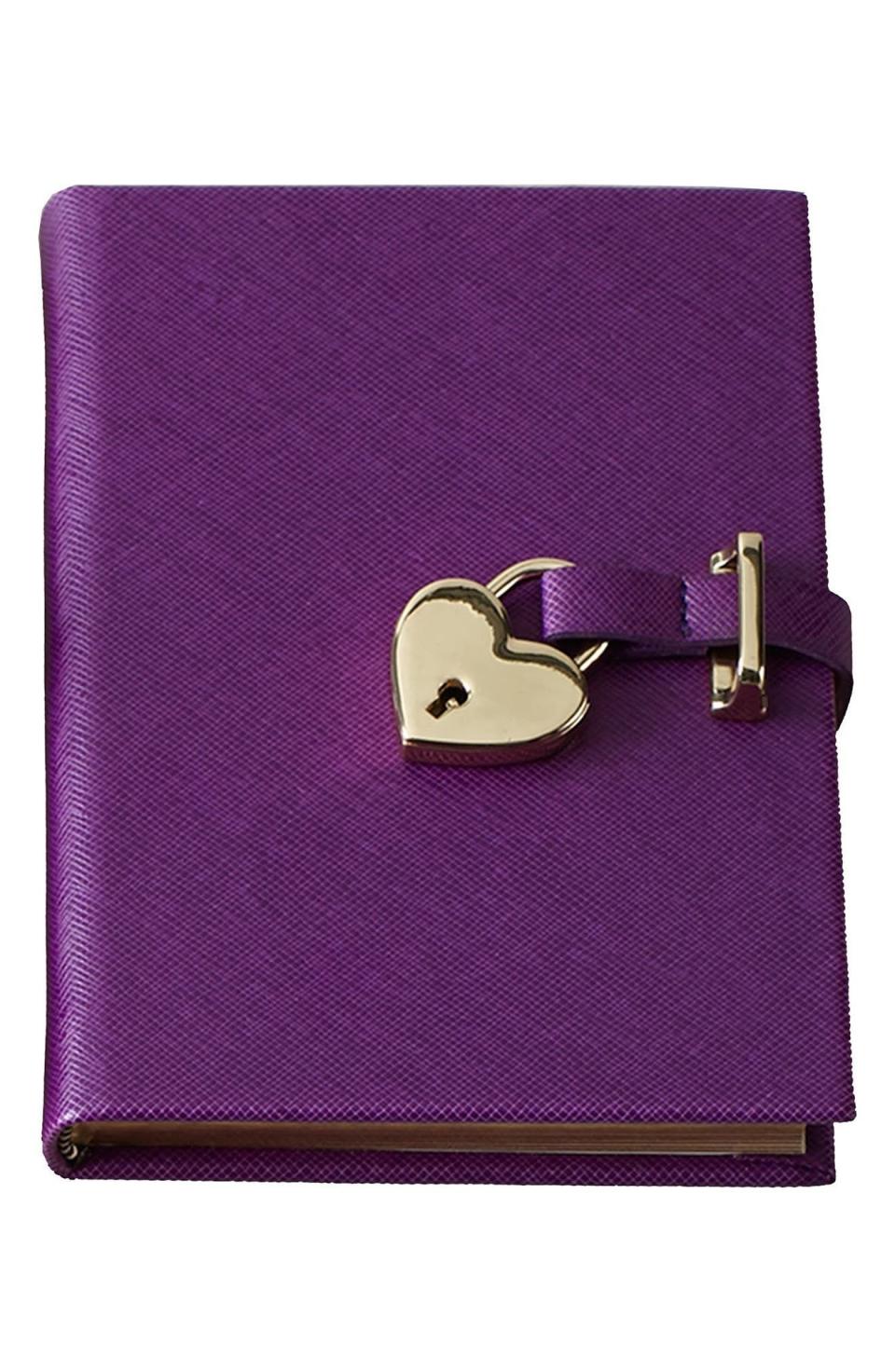 Graphic Image Heart Lock Journal