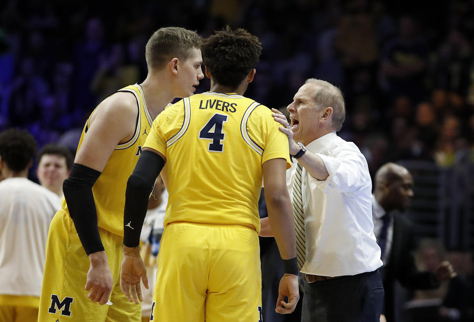 Michigan coach John Beilein always has his team ready to play. The Wolverines have not lost since Feb. 6. (AP)