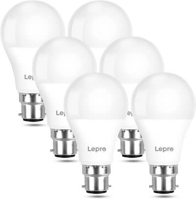 Get six LED bayonet warm white lightbulbs at 31% off