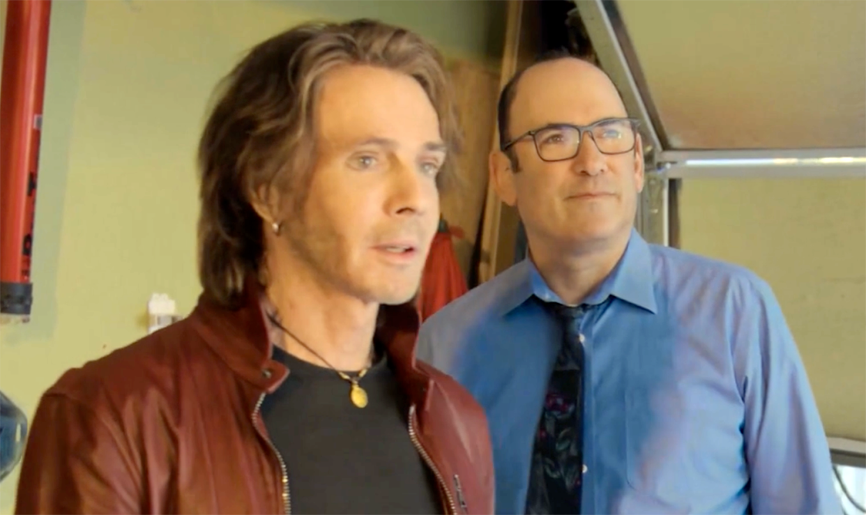 Chippewa Township native Dan Rosenberg (right) shot a TV pilot starring famed pop-rocker/actor Rick Springfield (left).