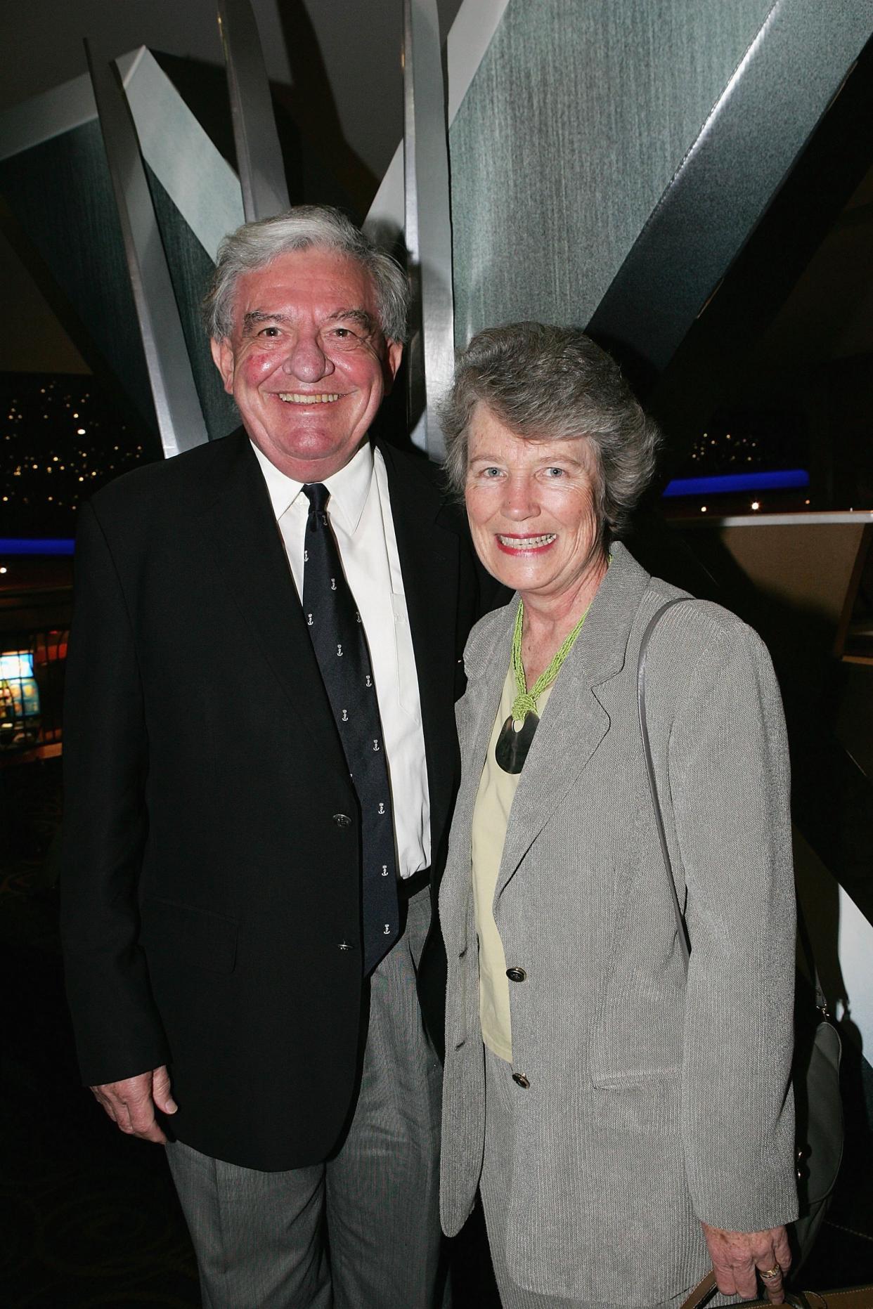 SYDNEY, NSW - MAY 22:  Actor Hugh Jackman's father Chris Jackman and his stepmother Elizabeth Jackman attend a charity screening of 