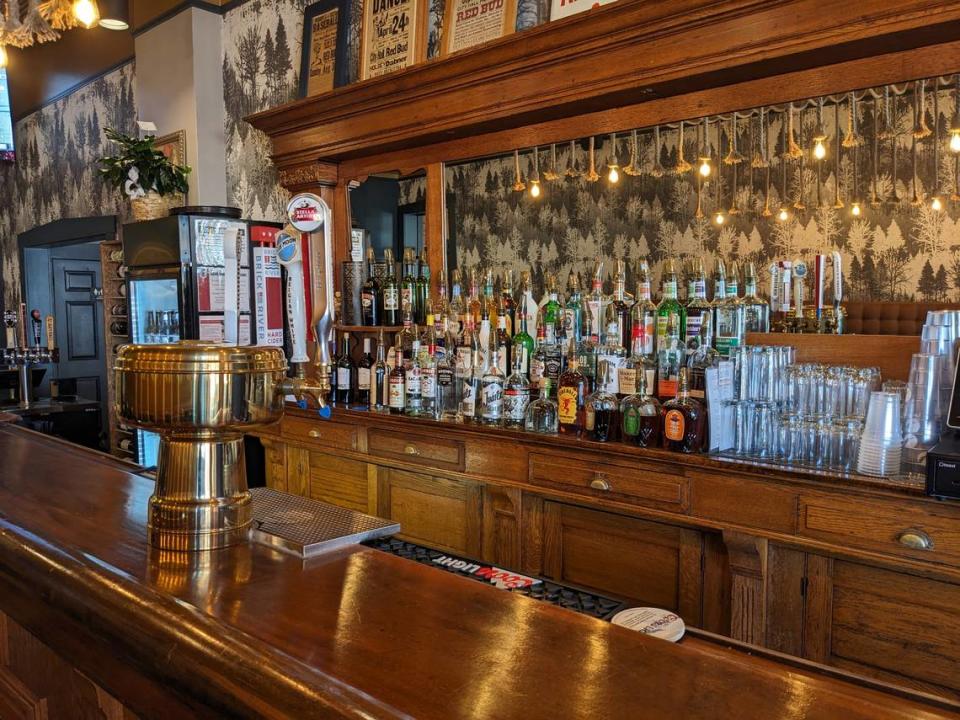 A view of the bar at 1860 Public House in Red Bud