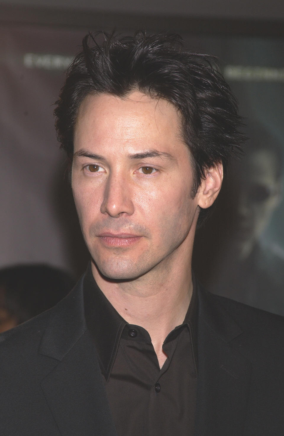 Keanu Reeves arrives at the premiere of The Matrix Revolutions