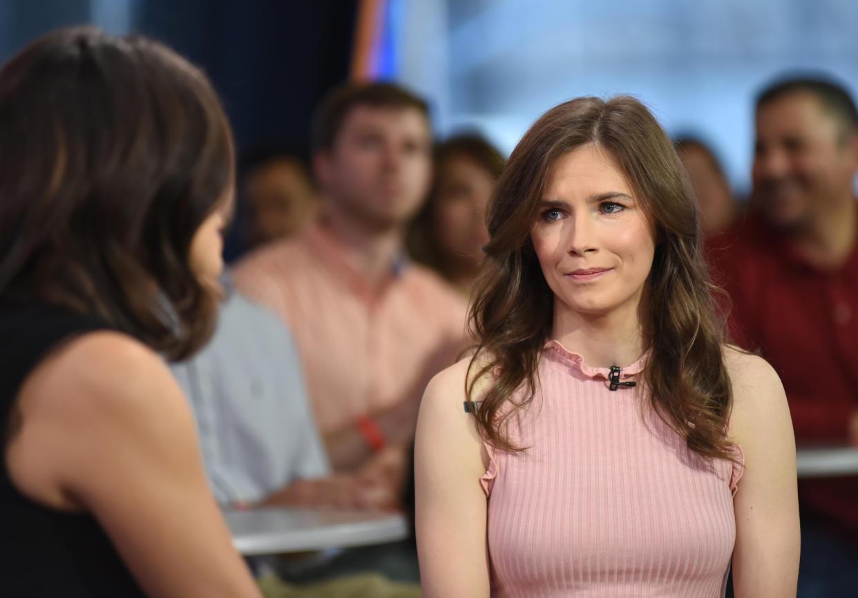 Amanda Knox celebrates seven years since being acquitted of murder. (Photo: Getty Images)