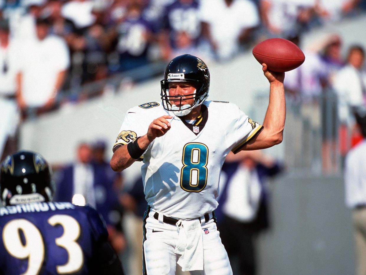 Mark Brunell spent eight years at the Jacksonville Jaguars before later joining the New Orleans Saints: Getty