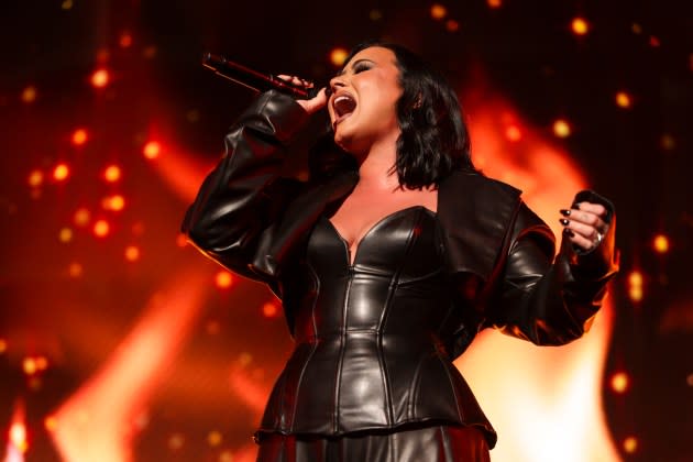 Demi Lovato at Billboard Women In Music 2024 held at YouTube Theater on March 6, 2024 in Inglewood, California.  - Credit: Christopher Polk/Billboard/Getty Images