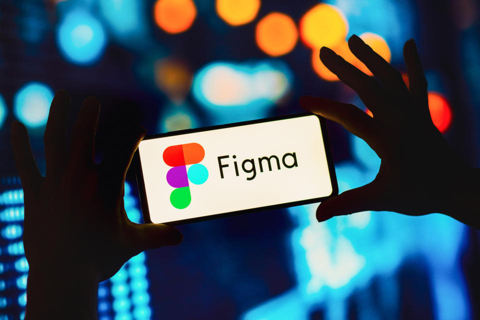 BRAZIL - 2022/09/19: In this photo illustration, the Figma logo seen displayed on a smartphone. (Photo Illustration by Rafael Henrique/SOPA Images/LightRocket via Getty Images)