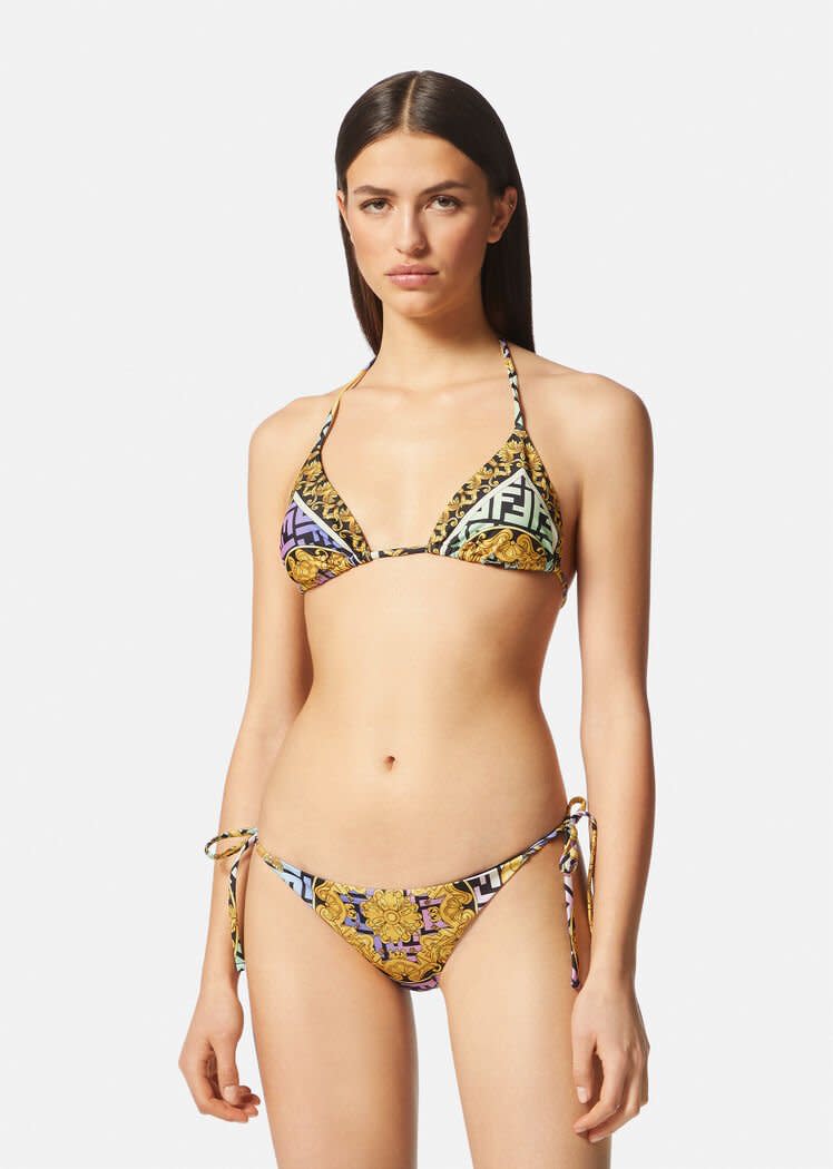 Fendace Gold Baroque Bikini Top - V8 Bikini