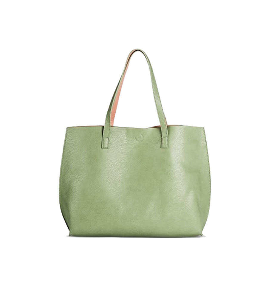 Target Women’s Under One Sky Reversible Tote Handbag with Bonus Removable Wristlet, $34.99, target.com